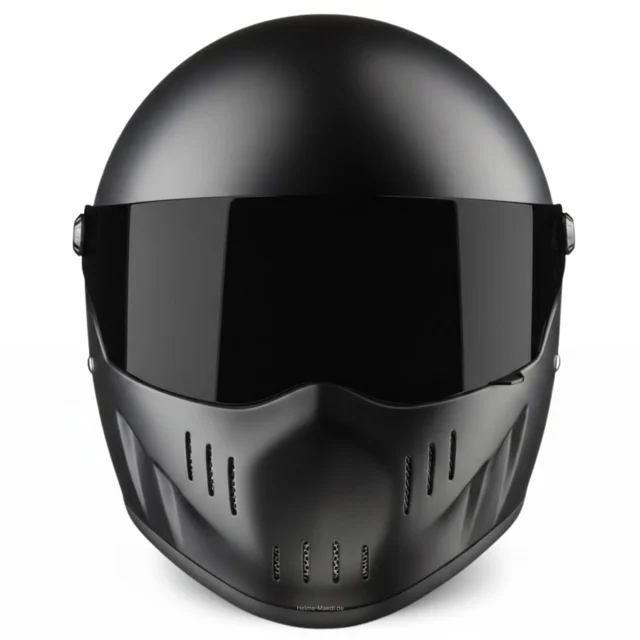 Bandit EXX V2X Schwarz Matt Fighter Helm Mit ECE